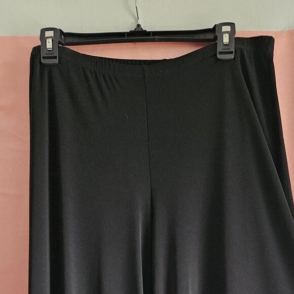 Notations -  Black Wide Leg Casual Dress Pants - size L. - Picture 2 of 3